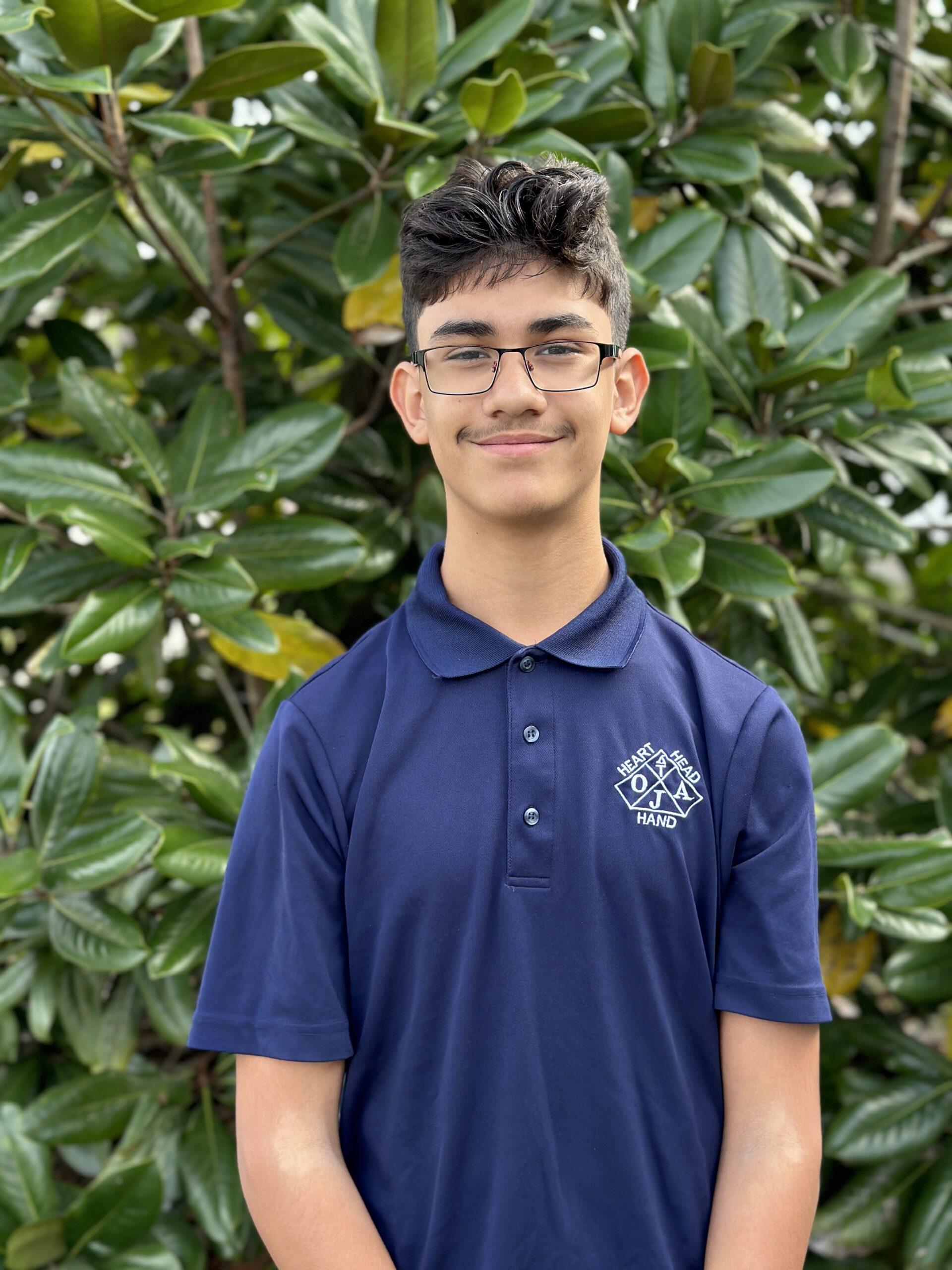 Nicolas, student at Orlando Junior Academy