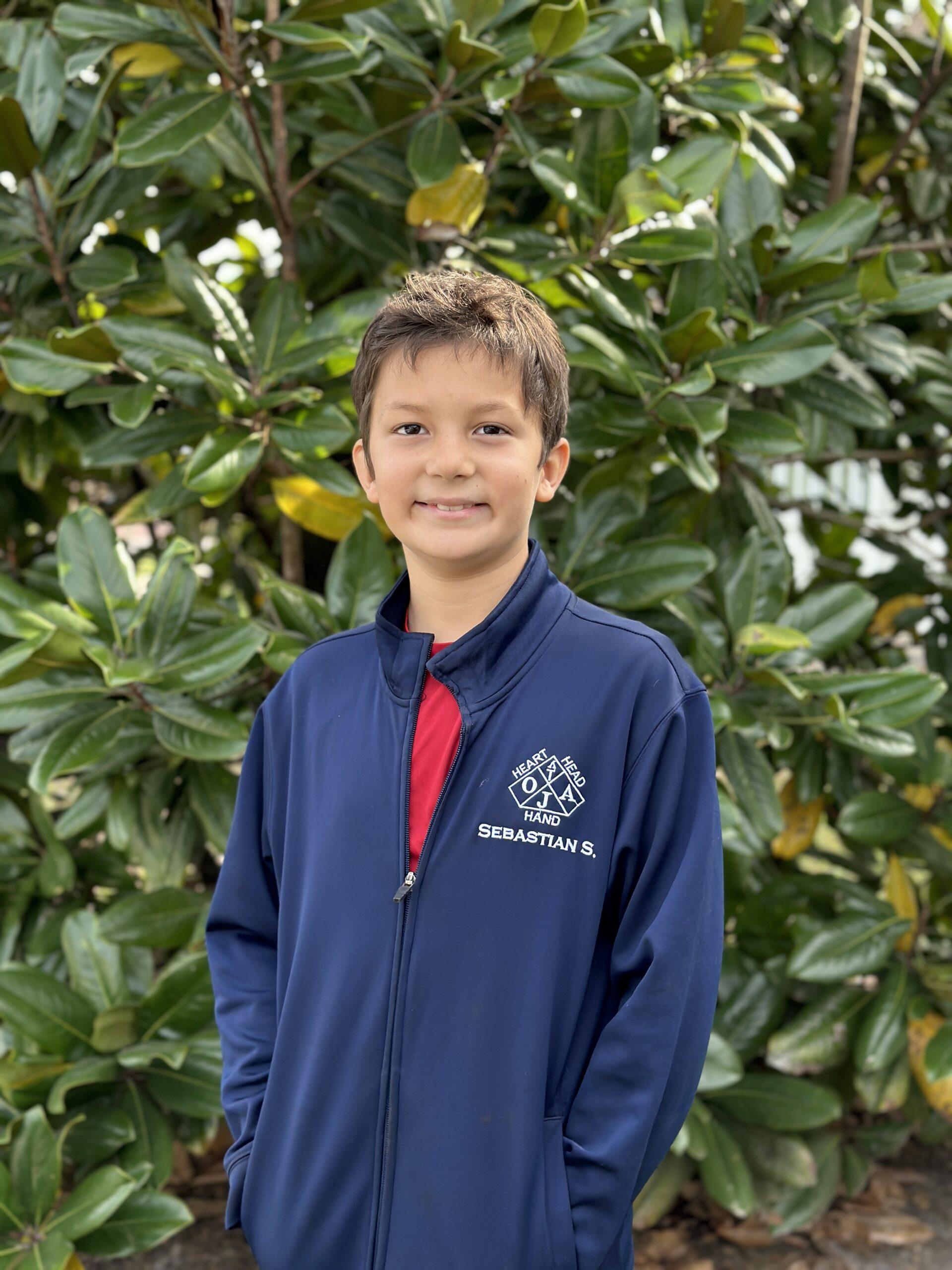 Sebastian, student at Orlando Junior Academy