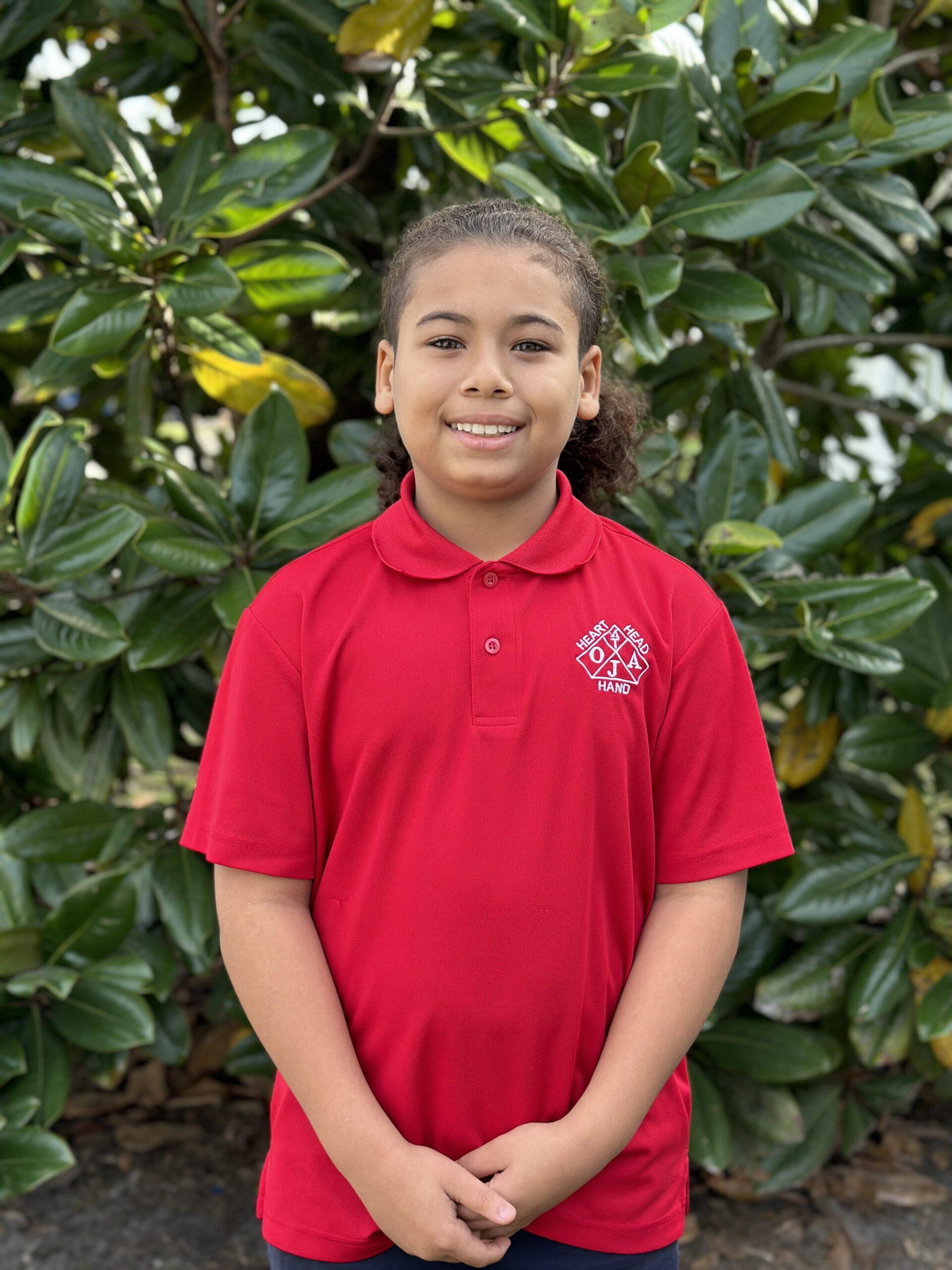Tabias, student at Orlando Junior Academy